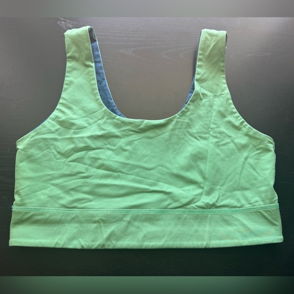 Fabletics Reversible Blue and Green Sports Bra Size L - Picture 5 of 6